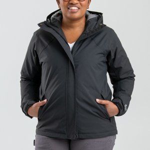 Berne Women's Coastline Waterproof Rain Jacket - Large - Black - NWT